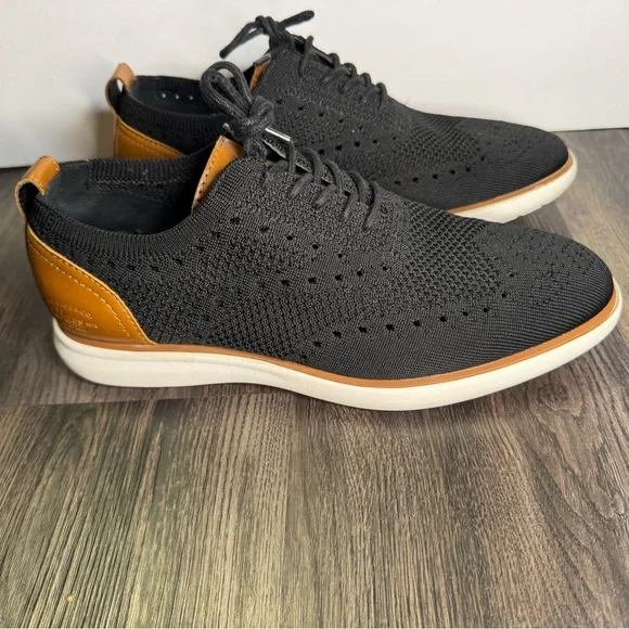 G.H. Bass & Co. Men's Black/Tan Knit 713211X41A Casual Dress Shoes 8 - Picture 4 of 10